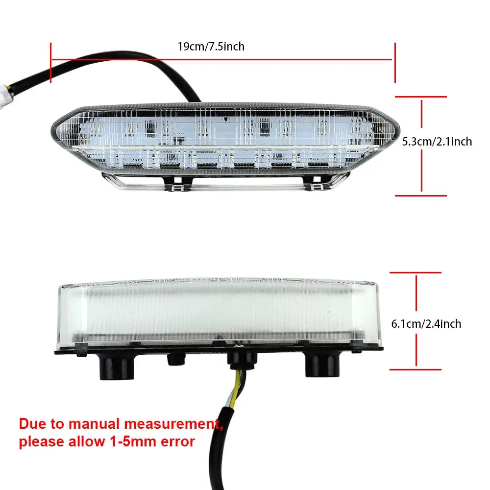 LED Tail Light for Yamaha 2006 - 2009 YFZ450 06-09 YFZ 450 5TG-84710-21-00 ATV Rear Lamp by InterCyprus Trading Ltd