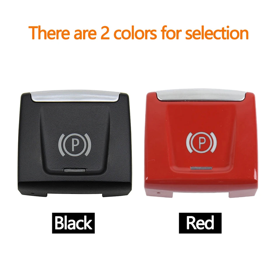Electronic Parking Brake Switch Button for BMW X1 F48 F49 X2 F39 1 Series F52 2 Series F45 F46 PC-ABS Black Red