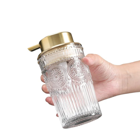 400ml Luxury Glass Bubble Hand Wash Dispenser &ndash; Soft Press