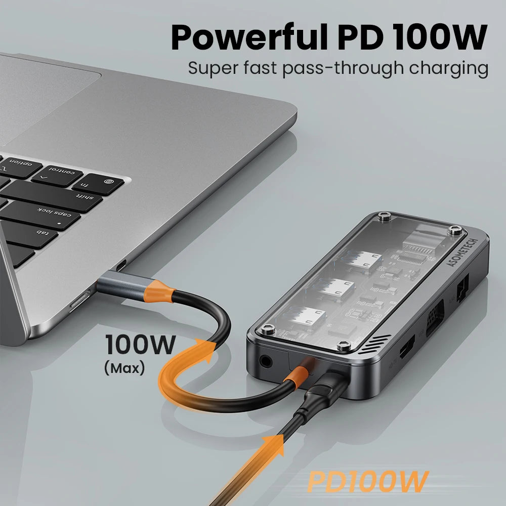 10-in-1 USB C Hub &ndash; High-Speed 4K Video Output