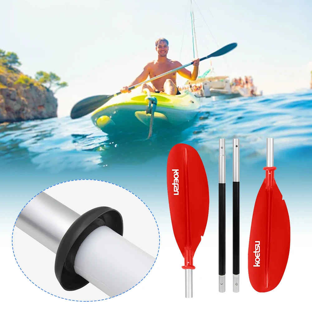 Adjustable Aluminium Kayak Paddle, 4-Piece, Efficient Blade Design