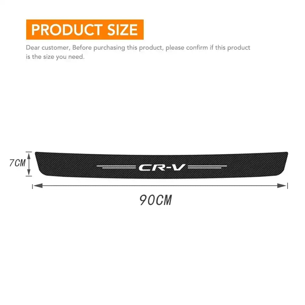 Carbon Fiber Door Sill Protector For Honda CRV HRV Civic 1pc for CR-V