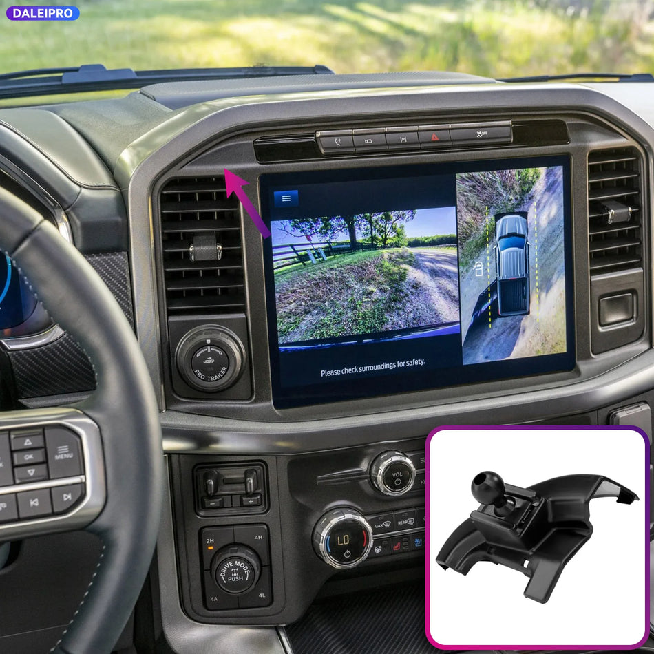 Uchwyt na telefon samochodowy ABS z ładowaniem 66W dla Ford F-150 Raptor