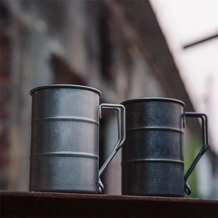 Outdoor 304 Stainless Steel Marco Mug - Retro Camping Tough