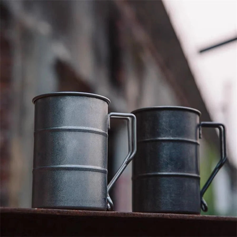 Outdoor 304 Stainless Steel Marco Mug - Retro Camping Tough