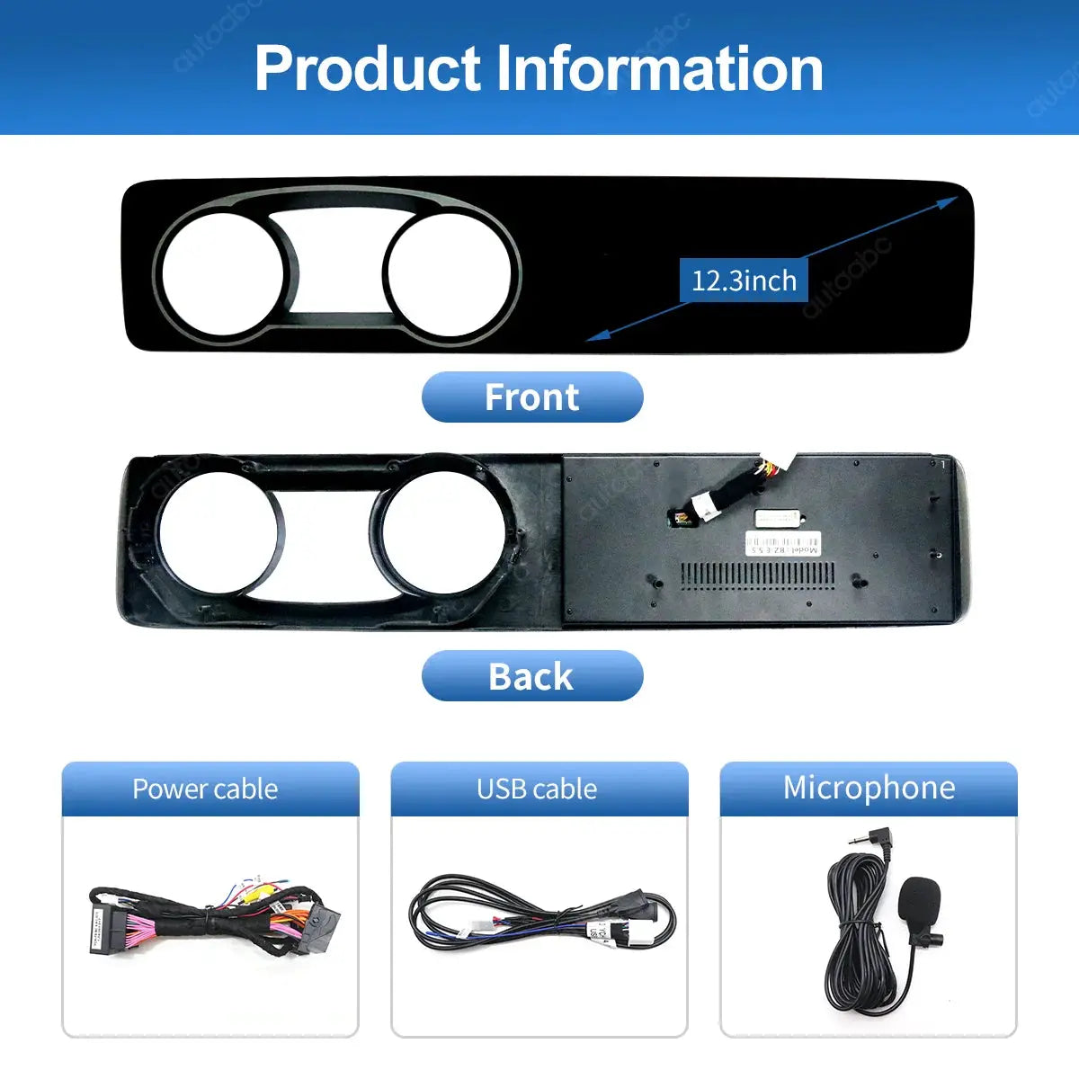 12.3"Multimedia Ultra-thin Screen Wireless CarPlay Android Auto For Mercedes Benz E Class E200 E300 W213 NTG5.5 With BT Airplay by InterCyprus Trading Ltd