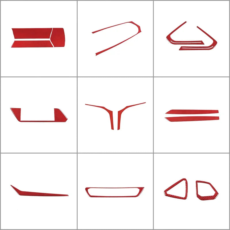 Copertura Telaio Interruttore Sollevatore in Vetro in Fibra di Carbonio Rossa BMW Z4 G29