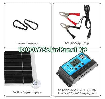 1000W Solar Panel Kit &ndash; Efficient Energy Conversion for Outdoor Adventures