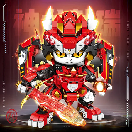 Panda Zodiac Building Blocks Gift Set &ndash; 12-in-1 Figures Dragon / with box / CHINA