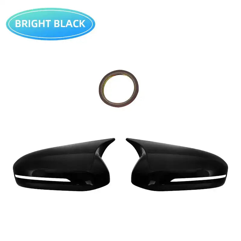 Carbon Fiber Mirror Cover for Kia Optima K5 2011 to 2015 Bright black