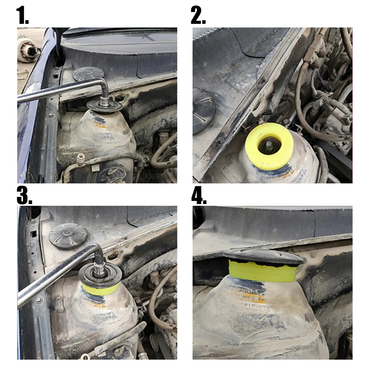 2PCS Shock Absorbing Rubber Ring For VW Golf MK4 Jetta Bora Skoda Octavia Bushing Hood Seal Front Rack Bearing Top Mount Tower by InterCyprus Trading Ltd