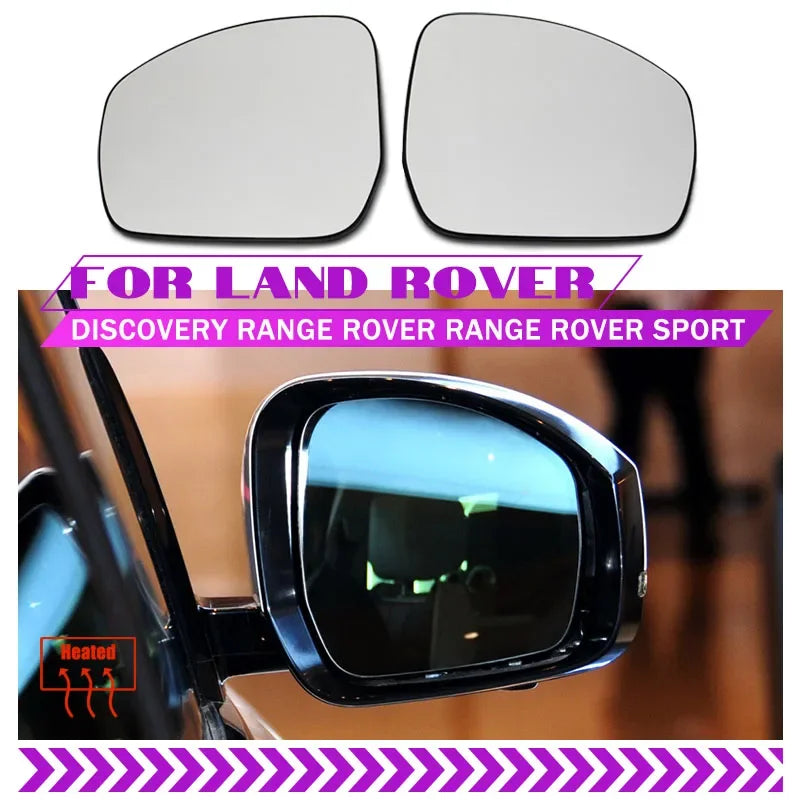 Apkures aklās zonas brīdinājuma spoguļa stikls priekš Range Rover Land Rover