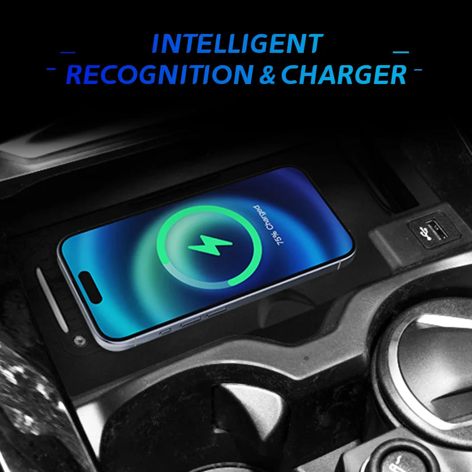 Chargeur de voiture sans fil 15W charge rapide pour BMW X3 X4