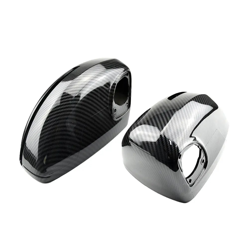Glossy Black Carbon Pattern Side Mirror Caps for Audi TT TTS RS 8J MK2 R8 by InterCyprus Trading Ltd