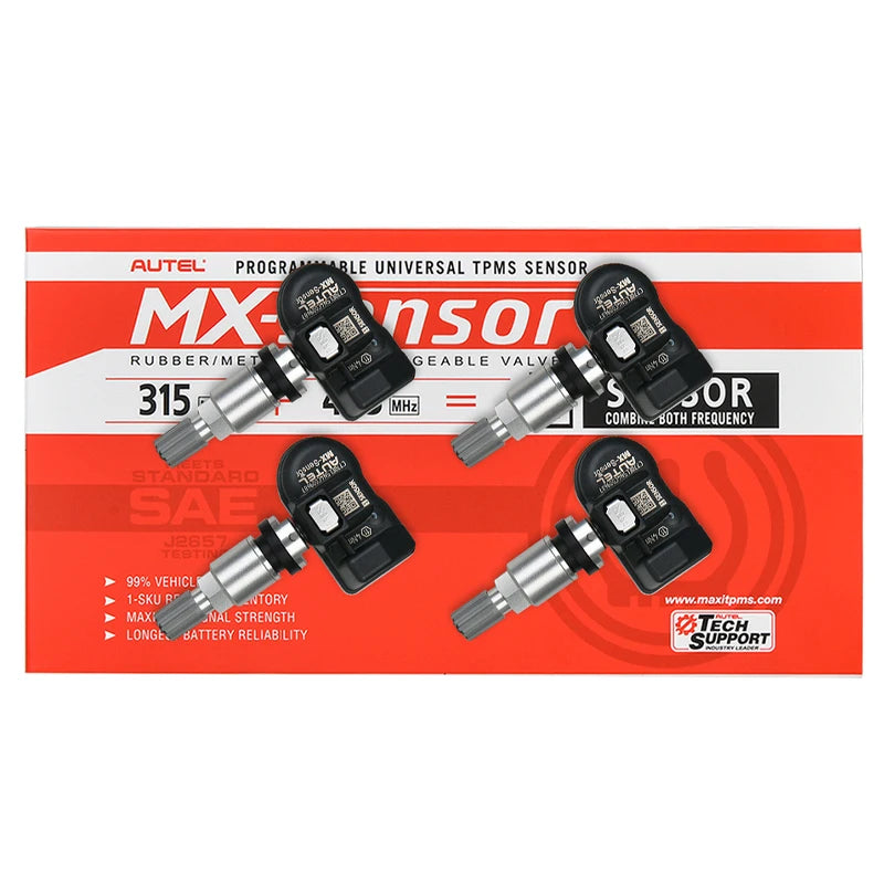 Autel MX-Sensor &ndash; 2in1 TPMS Replacement 433MHz 315MHz Metal 4pcs / GERMANY