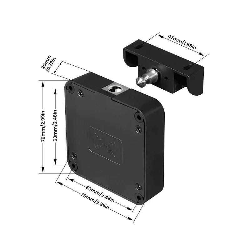 Tuya Bluetooth Smart Wood Cabinet Lock &ndash; IC Card Unlock