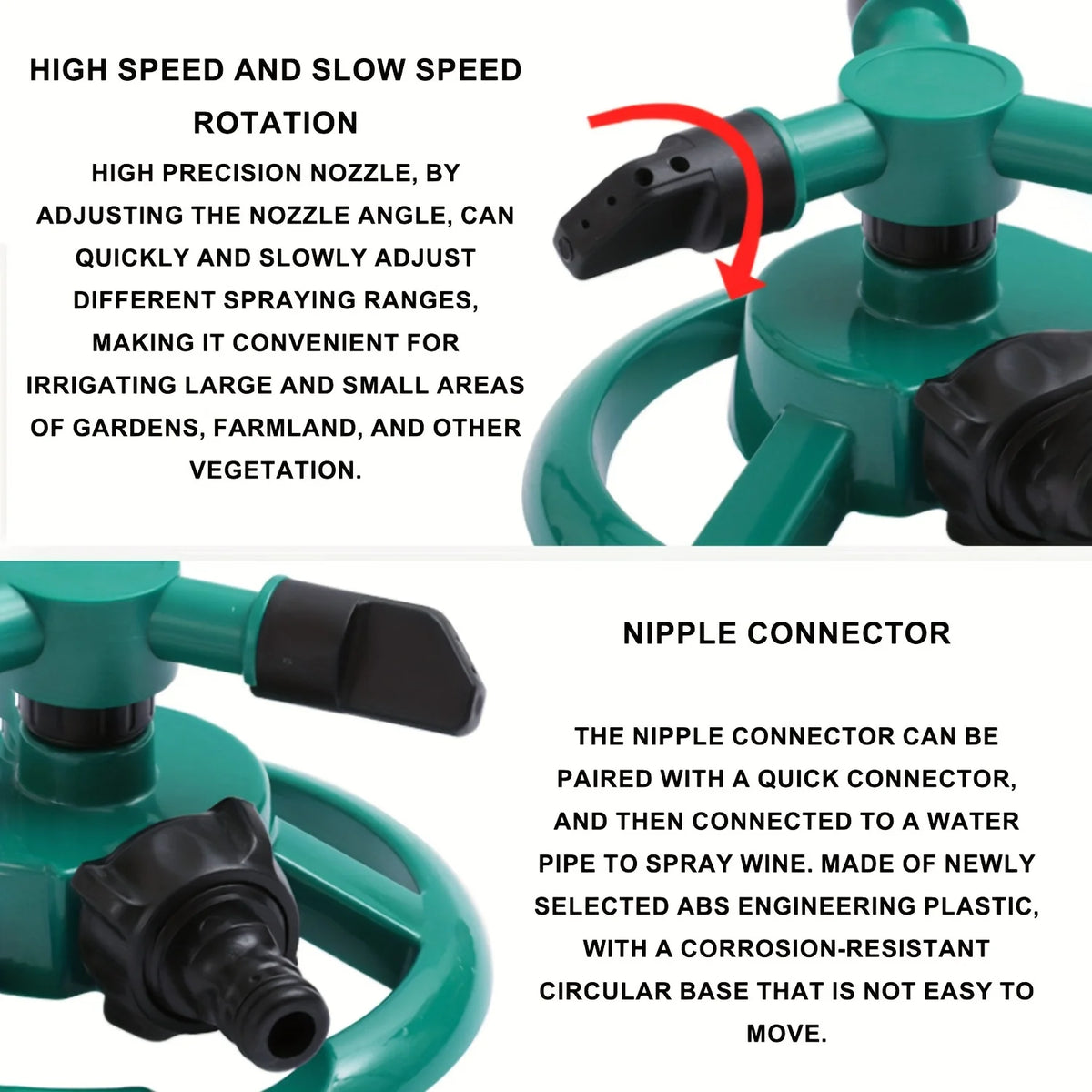 360&deg; Auto Rotating Spray Nozzle