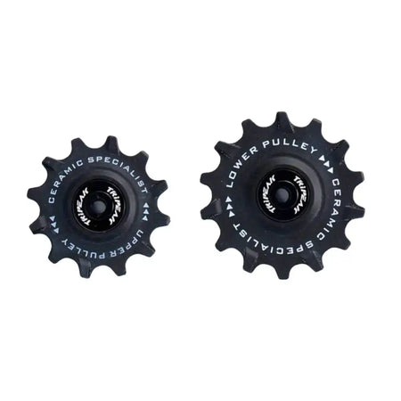 TRiPEAK 12T+12T Oversized Ceramic Steel Bearing Jockey Wheel Pulley Set &ndash; Durable High-Speed Performance for 10/11 Speed Gravel Rear Derailleur SMN12-14T