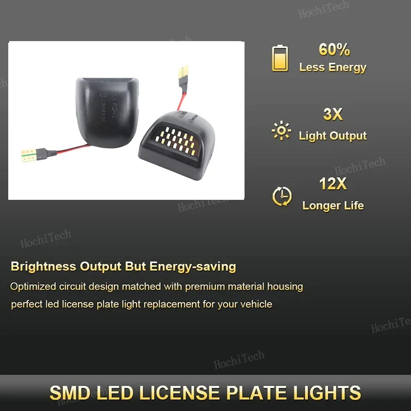 LED Rekisterikilven Valo Valkoinen Canbus 2Kpl Chevy GMC Silverado Tahoe Yukon