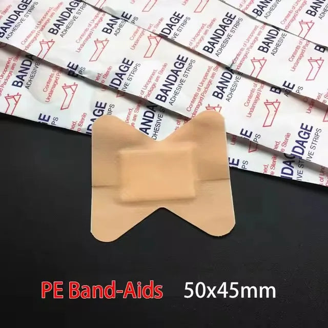 100 Pcs Medical Anti Bacteria Band Aid &ndash; Waterproof Plaster Fingertip (5x4.5 cm) / 100 pcs
