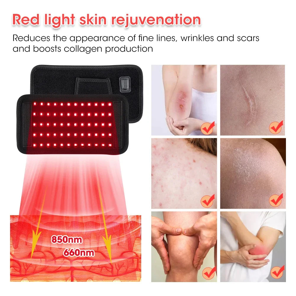 LED Red Light Therapy Belt 660nm 850nm &ndash; Pain Relief