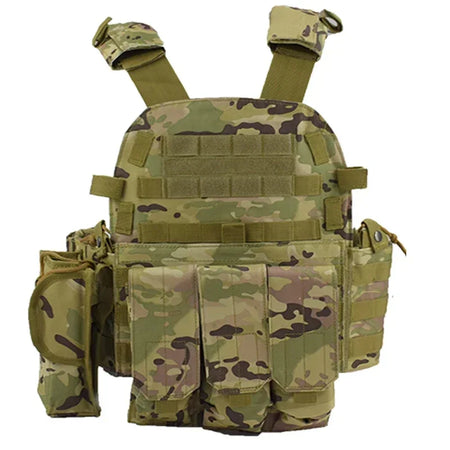 6094 Military Tactical Vest &ndash; Rugged Plate Carrier Design CP