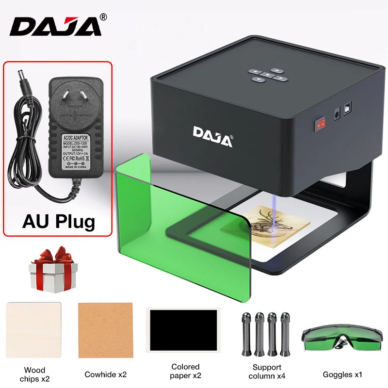 DAJA DJ6 Mini Portable Laser Engraver &ndash; Bluetooth Enabled DJ6 (AU Plug)