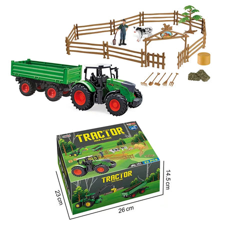 22Pcs Farmer Car Set &ndash; Engaging Pretend Play for Kids Tractor Set