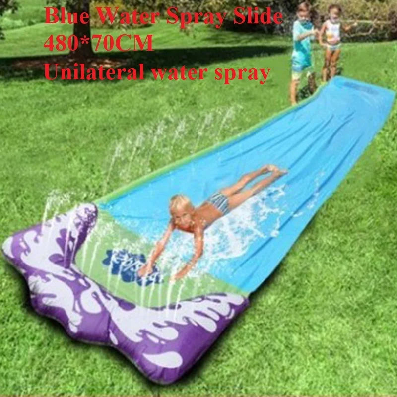 Outdoor Garden Racing Double Water Slide Mat &ndash; Endless Summer Fun 500423