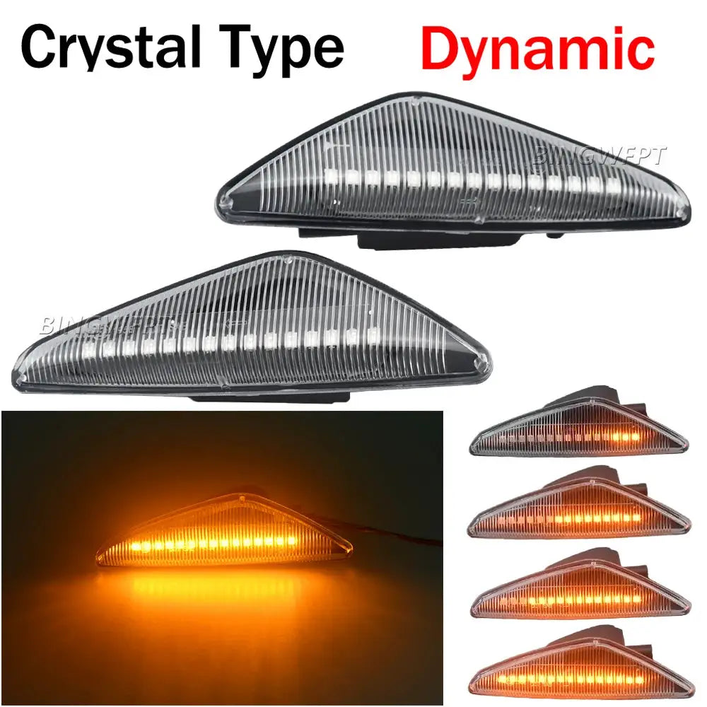 2x Sequential Flashing LED Turn Signal Side Marker Lights For BMW X3 F25 X5 E70 X6 E71 E72 Blinker Lamps 63137171007/8 by InterCyprus Trading Ltd