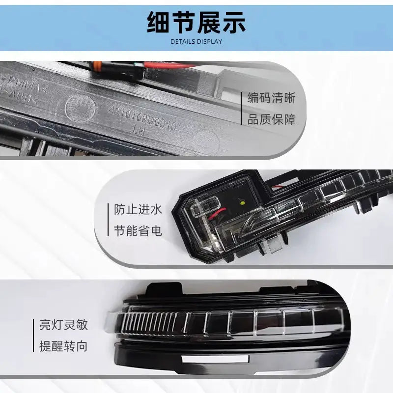 LED Turn Signal Lamp 8210109U0010 8210209U0010 Rearview Side Mirror Turn Signal Light For Car Fit For JAC Refine S4 X7 Car Light by InterCyprus Trading Ltd