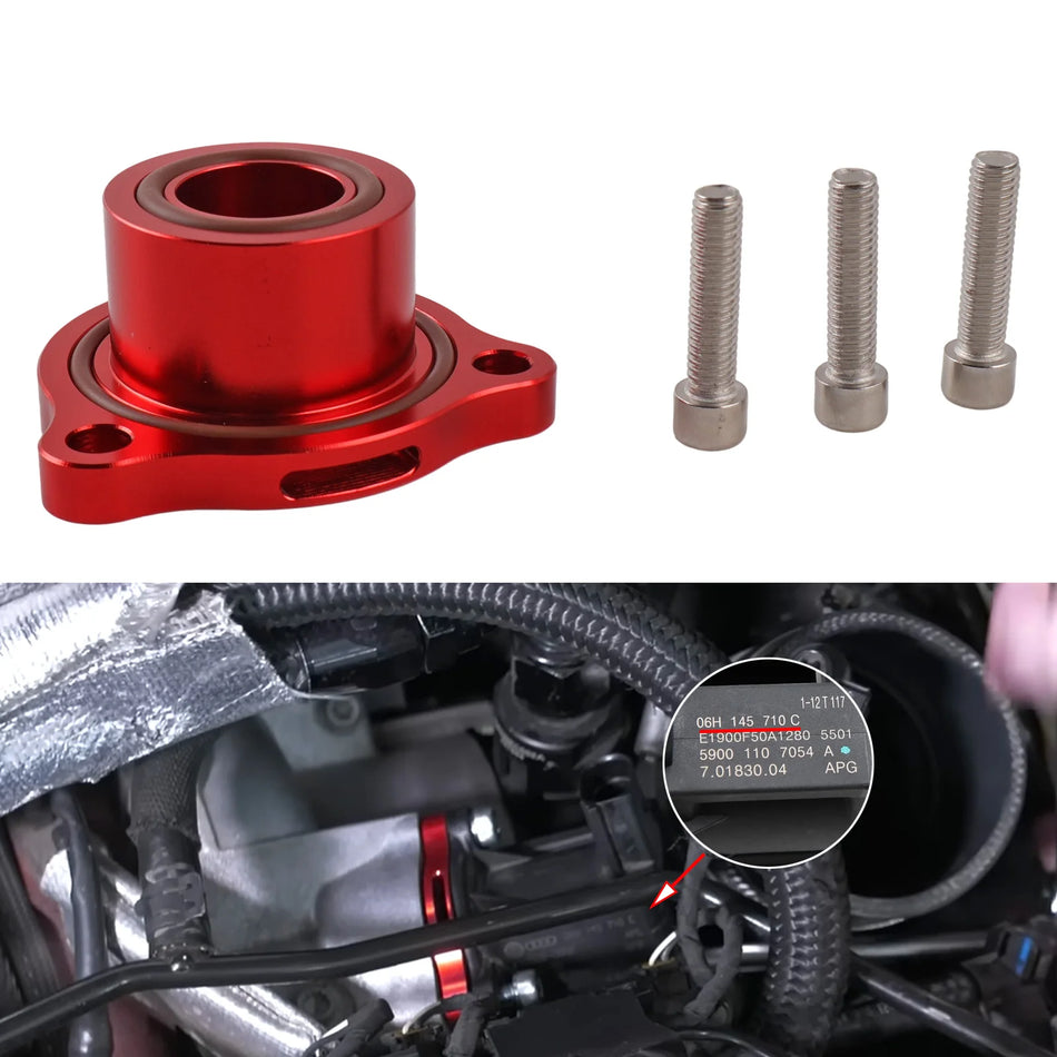 Hliníkový turbo odklonový spacer pre Audi A3 A4 VW Golf MK7
