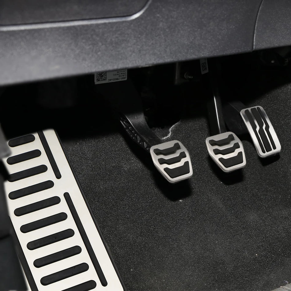 Pedal Coverage Set for Ford Focus and Jeep Compass With Stainless Steel Foot Rest Protection