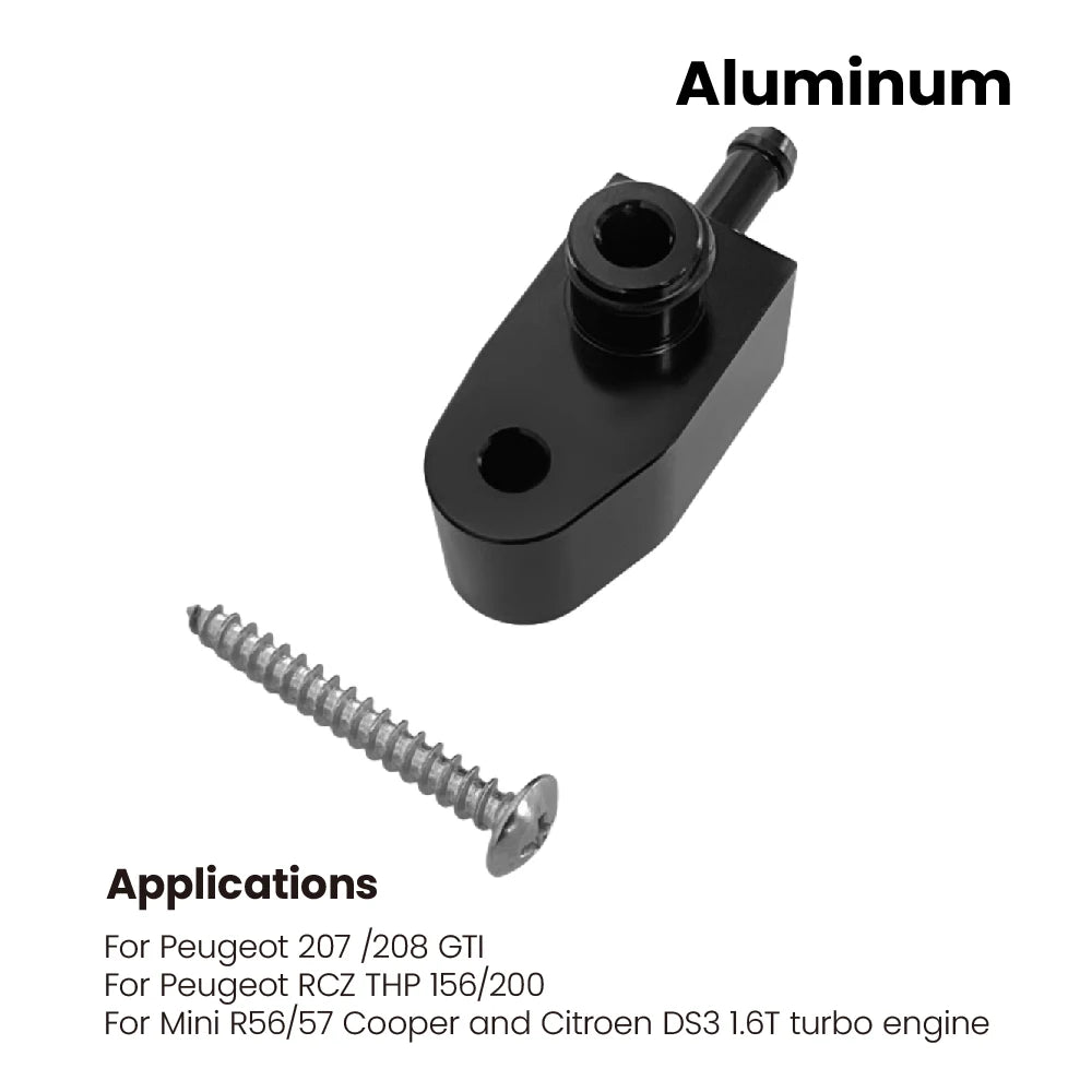 Black Boost Gauge Tap Adapter For Peugeot 308 Mini R56 DS 5 1.6T by InterCyprus Trading Ltd