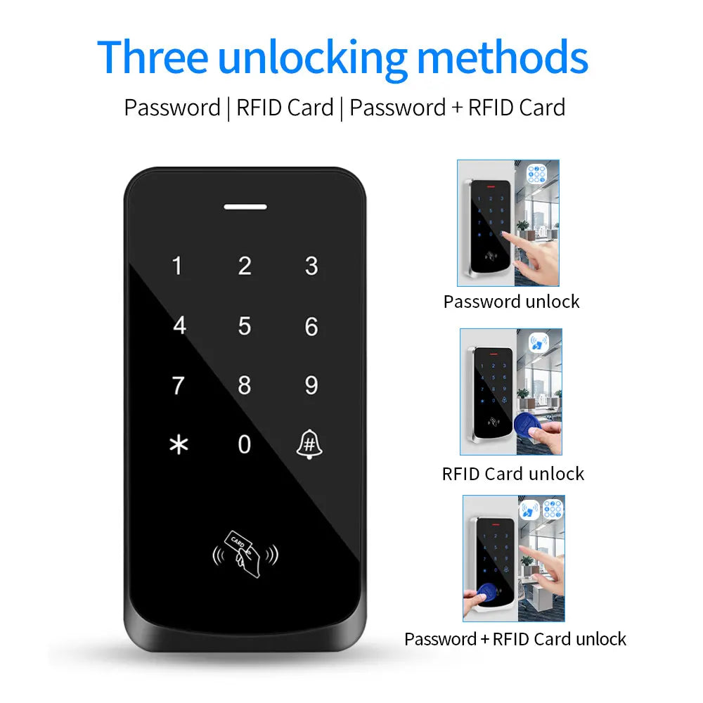 TF9S &ndash; IP67 Waterproof RFID EM Door Lock With Backlit Screen