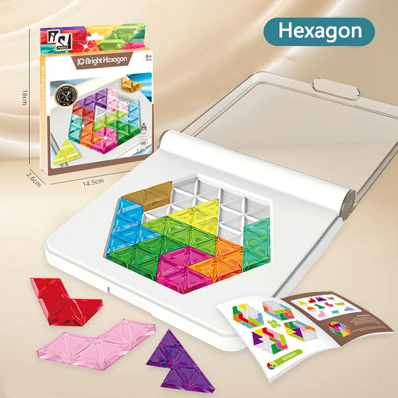 BZS00571 Tangram Puzzle Board &ndash; 60 Levels Logic Challenge BZS00571 B