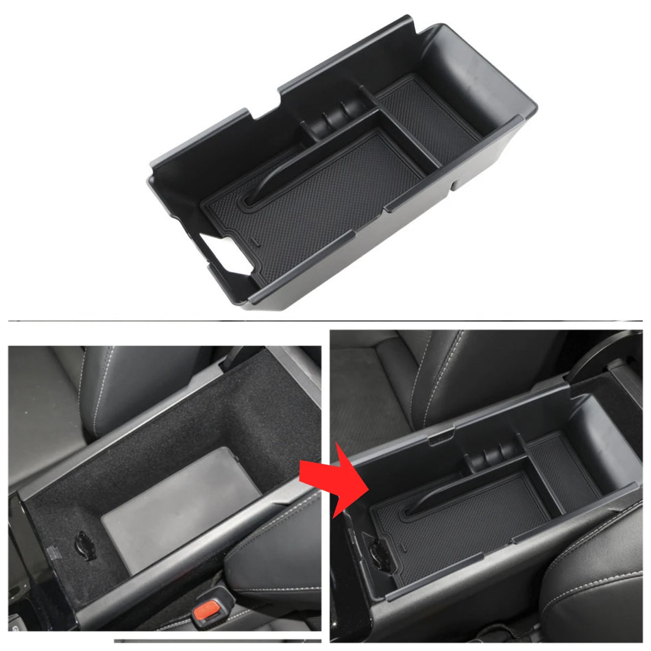 Тава за организатор на централната конзола, ABS пластмаса, съхранение на подлакътника за Toyota Camry, автомобилни аксесоари