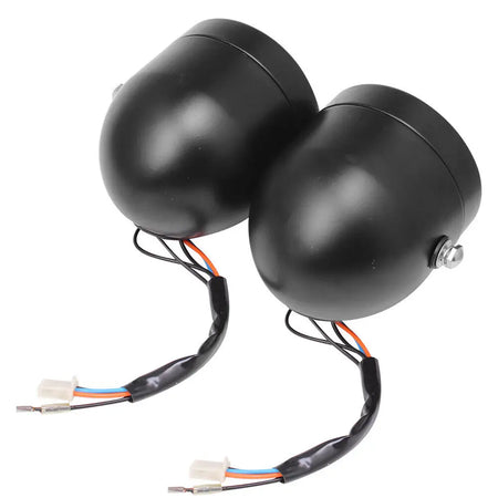 Motorcycle Twin Headlight Grill &ndash; Dual Lamp Streetfighter Design