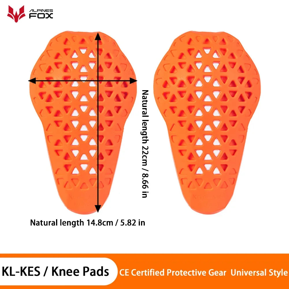 Universal Built-In Back Protector - CE Certified Motocross Knee Pads