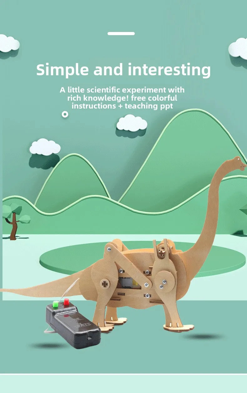 DIY Science Toys Children Educational STEM Kits Dinosaur Model Technologia Experimental Tool Wood Puzzle Games School Supply by InterCyprus Trading Ltd