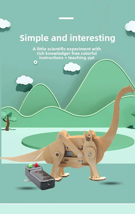 DIY Science Toys Children Educational STEM Kits Dinosaur Model Technologia Experimental Tool Wood Puzzle Games School Supply by InterCyprus Trading Ltd