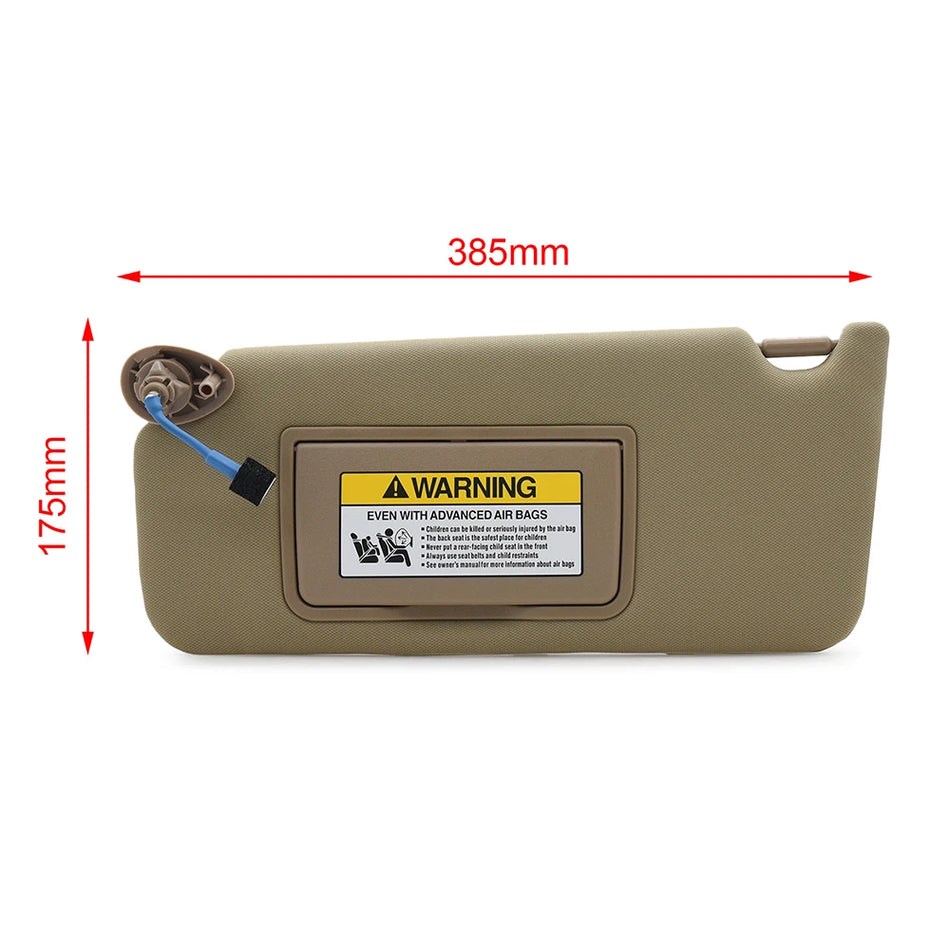 Visera Solar Beige para Honda Accord 2008-2012 Sedán y Coupé, Conductor y Pasajero