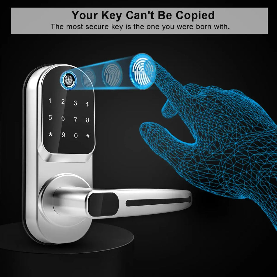 Wi-Fi Smart Door Lock With Fingerprint NFC Keypad And App Control by InterCyprus Trading Ltd