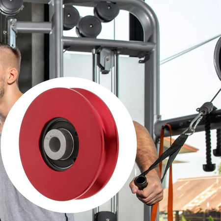 Universal Bearing Pulley Wheel - Durable Aluminum Alloy Gym Equipment