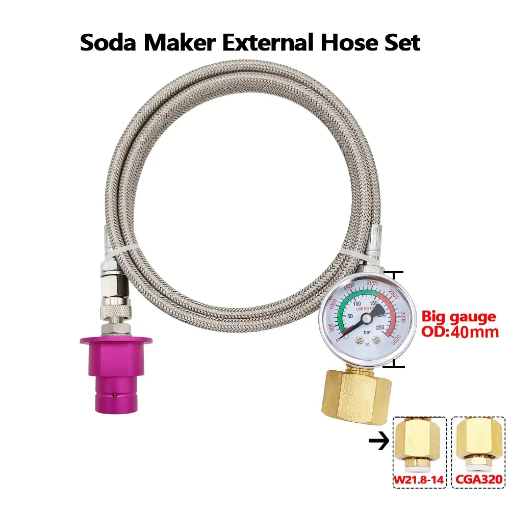 Soda Hose Kit Soda Maker Quick Connect &ndash; Flow Control Valve