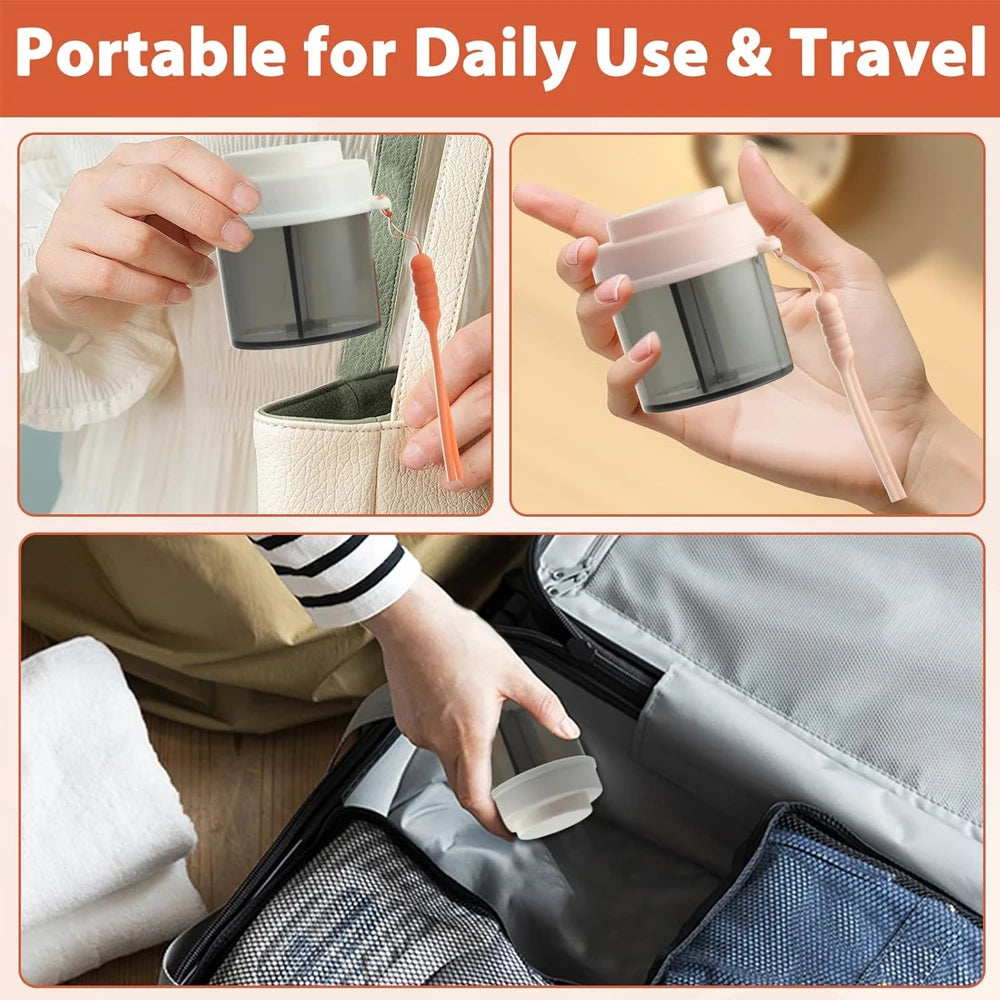 4 Compartment Small Pill Box &ndash; Moisture Proof Travel Organizer