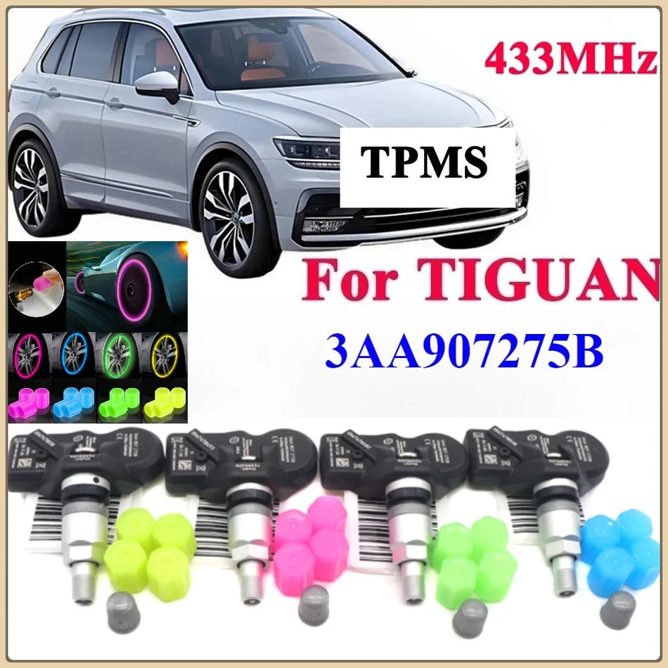 TPMS senzor kit 433MHz za Volkswagen Tiguan Passat CC 3AA907275B 3AA907275D zamjena