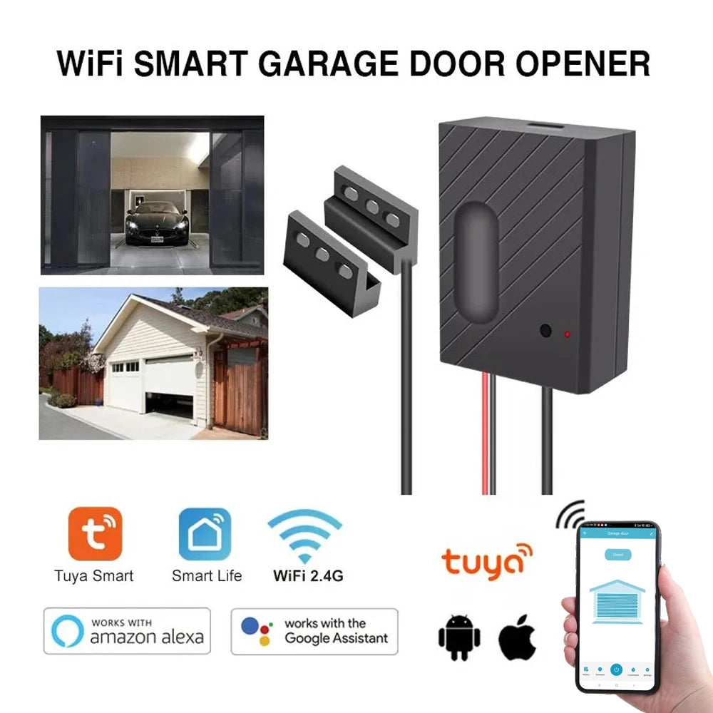 Smart Garage Door Opener with Mobile &amp; Voice Control