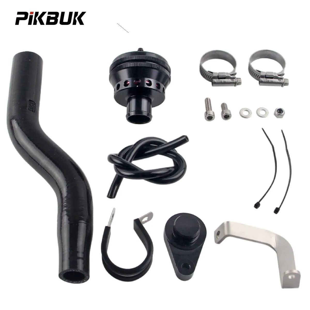 PIKBUK Turbo Blow Off Dump Valve For Suzuki Swift Sport 1.4 And Vitara 1.4 BoosterJet Bule Black Red Hose by InterCyprus Trading Ltd