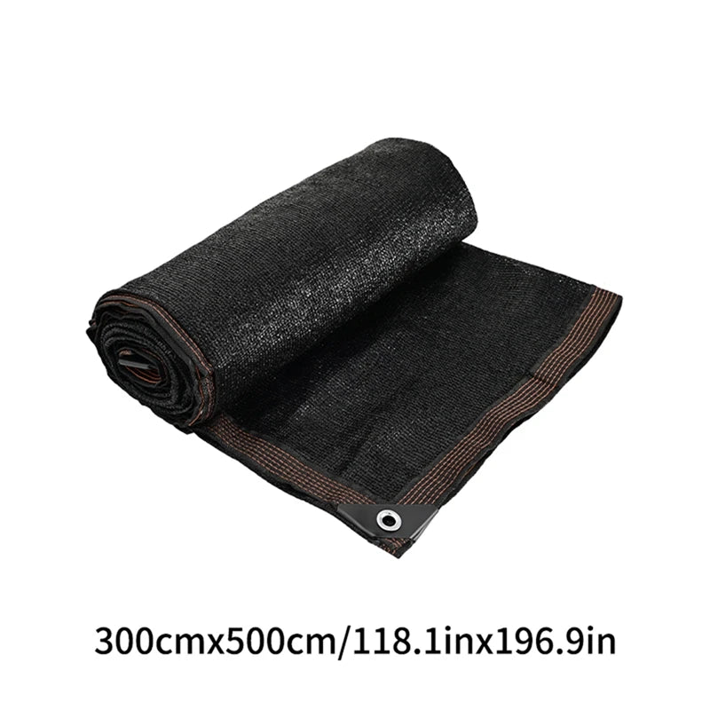 Durable Black Outdoor Anti-UV Shade Net for Versatile Sun Protection 3x5M